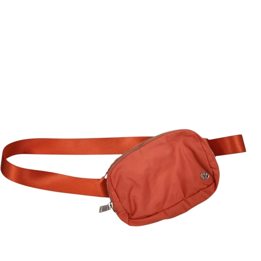 LULULEMON Everywhere Belt Bag Womens Orange Nylon Fanny Pack Adjustable Logo